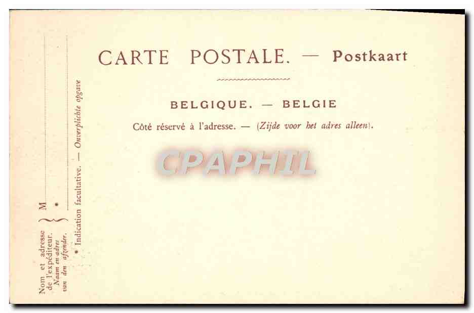 CPA Bruges Le Canal Et La Fleche Notre Dame — Rückseite