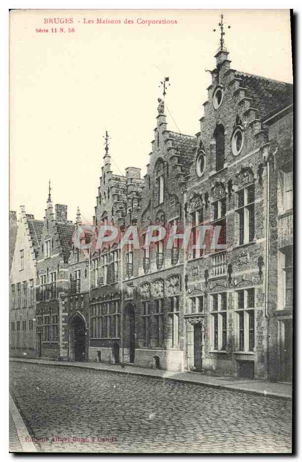 CPA Bruges Les Maisons Des Corporations