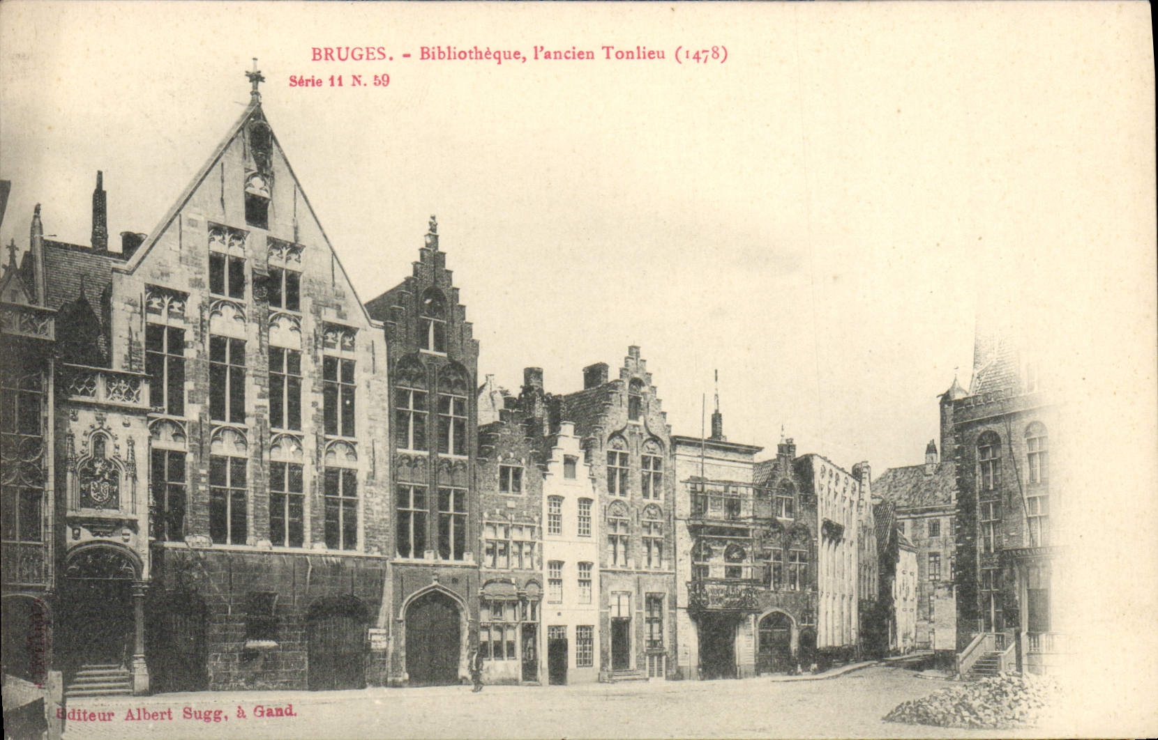 CPA Bruges Bibliotheque L'ancien Tonlieu