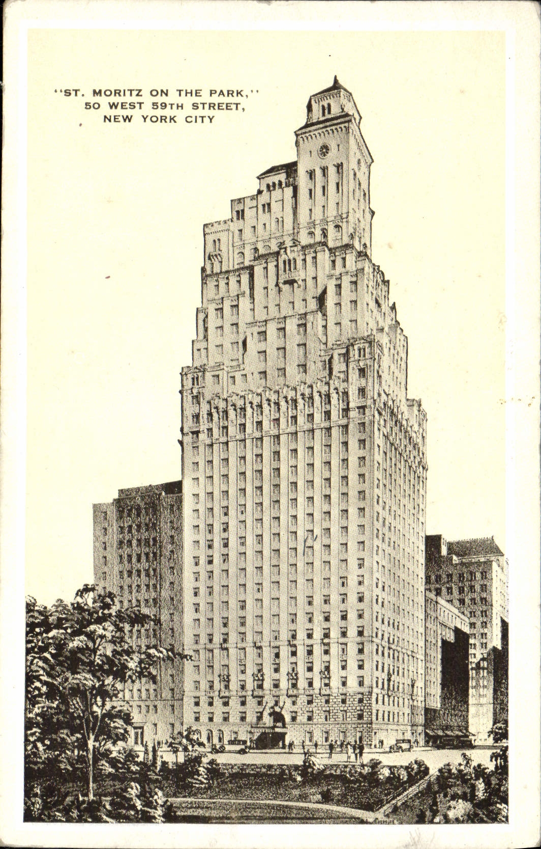 CPA St Moritz On The Park 50 West 59th Street New York City