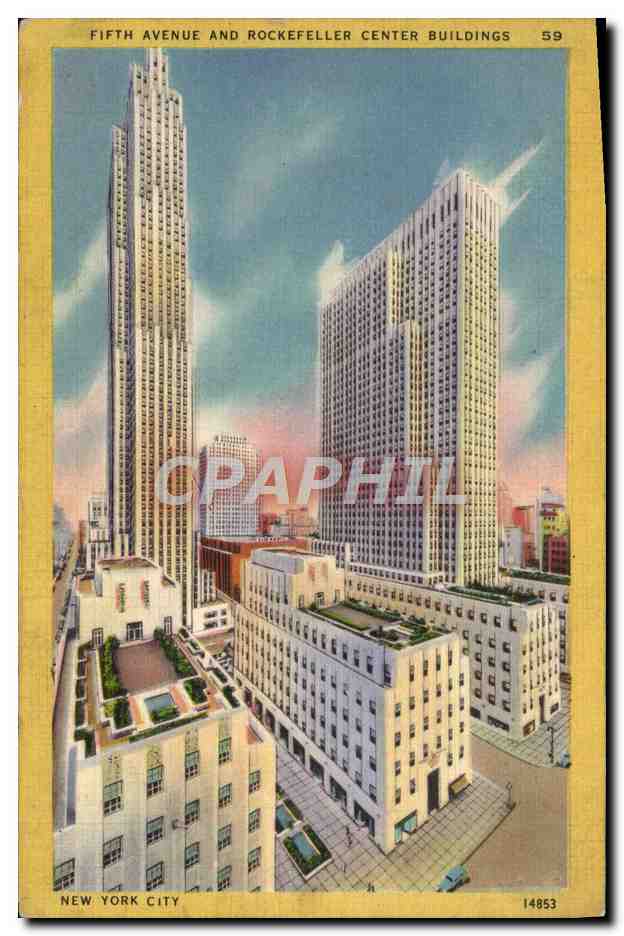 CPA New York City Fifth avenue and Rockfeller Center Buildings