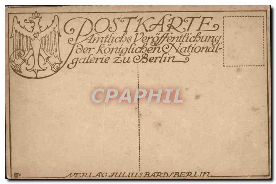 CPA Verlag Juluis Bard Berlin Aigle Cygne  — Verso