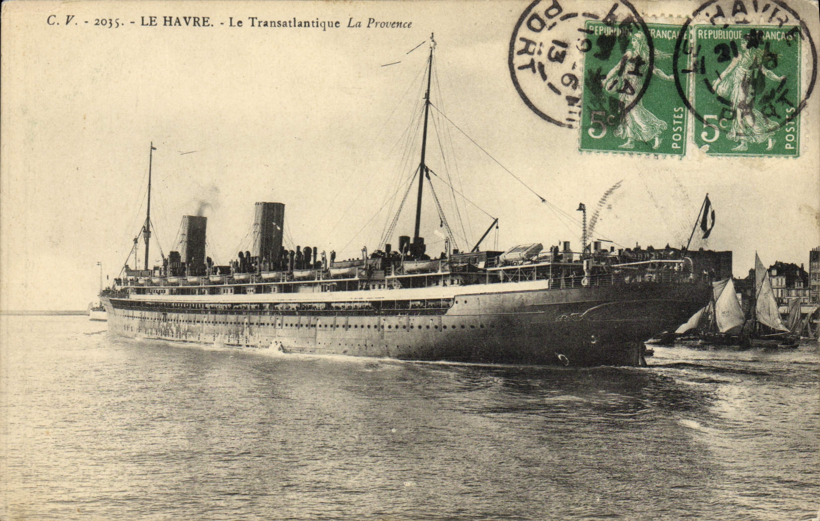 Le Havre — Le Transatlantique La Provence — C.V. 2035