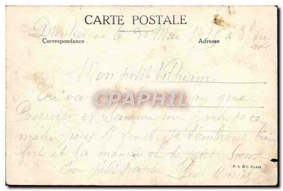 CPA Infanterie Anglaise Se Rendant Sur Le Front Militaria — Rückseite