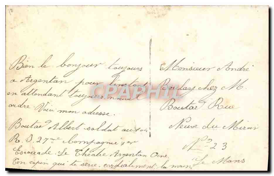 CPA L'Attaque Du Village Soldat Militaria — Rückseite