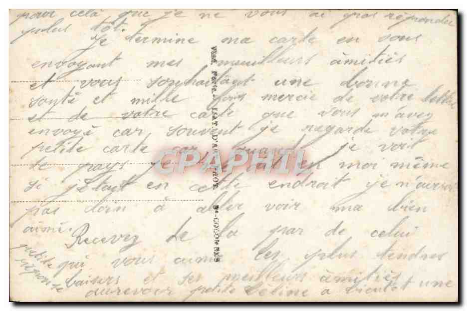 CPA Homme Soldat Militaria Femme Aimons Nous — Rückseite