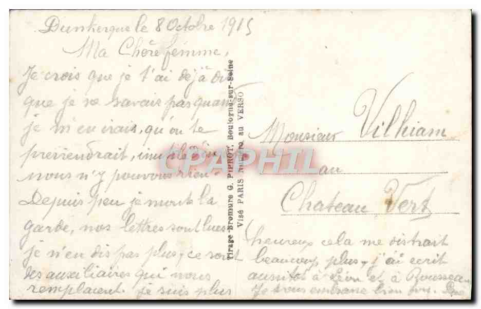 Soldat et femme — scène de séduction — éditeur DIX n° 261/e — Rückseite