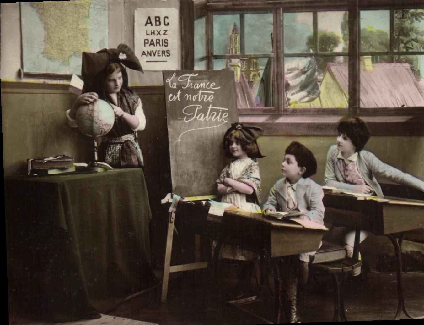 CPA Abc Alsace Ecoliers Enfants
