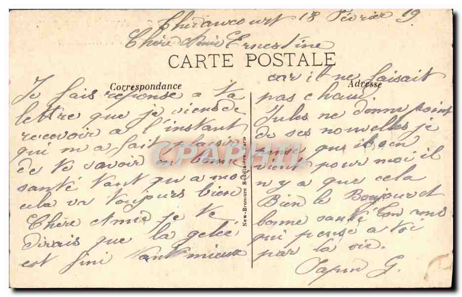 CPA J'espere Dous Revoir Sous Peu Militaria — Rückseite