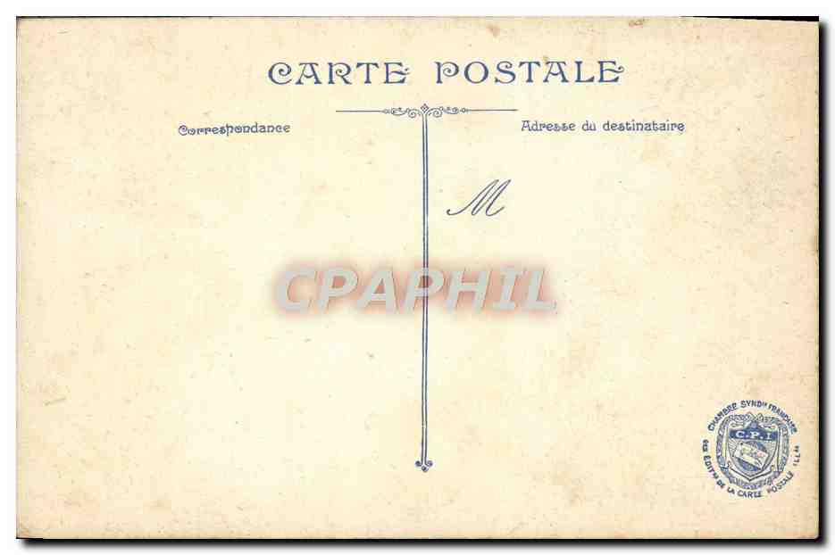 Cathédrale de Reims — vue détruite après les bombardements — éditée par la Chambre Syndicale Française de la Carte Postale — Rückseite