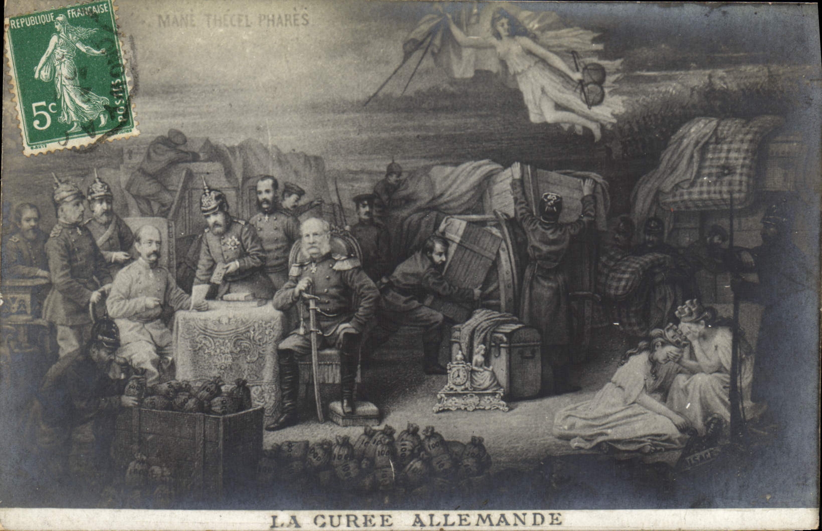 CPA La Curee Allemande Militaria