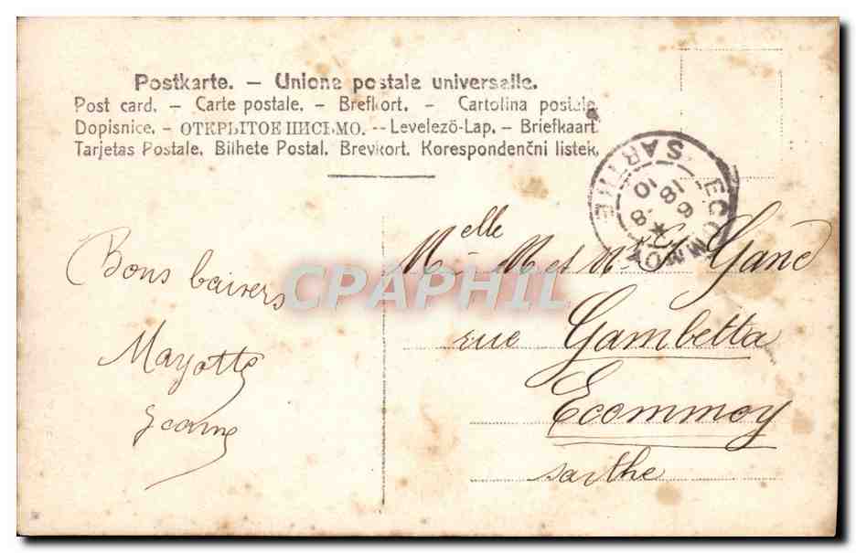 CPA La Paix Signee France Crie Vengeance Militaria — Verso