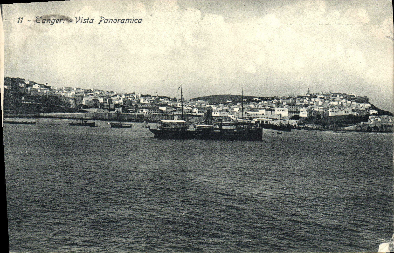 CPA Tanger Vista Panoramica Bateau 