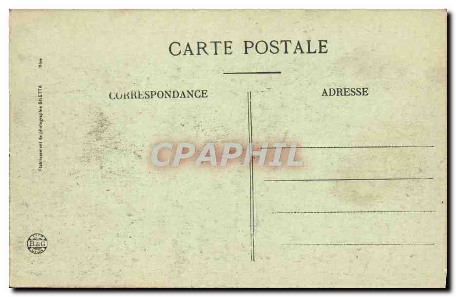CPA Nice Jardins Albert 1er Vue Prise De La Jetee Promenade — Rückseite
