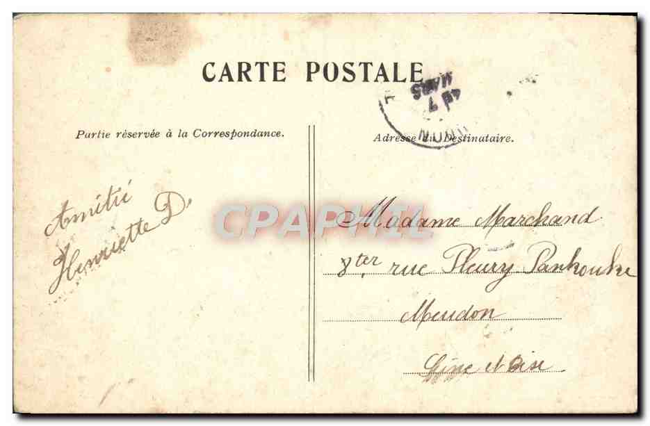 CPA Paris Jardin Du Luxembourg — Rückseite