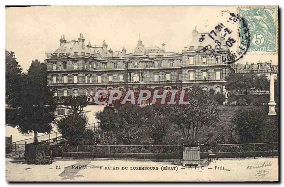 CPA Paris Le Palais Du Luxembourg