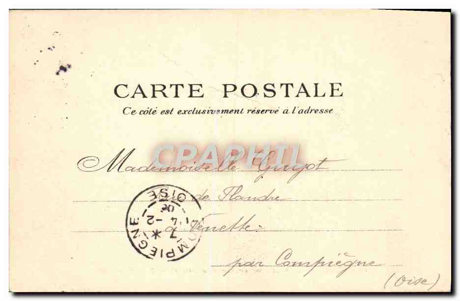 CPA Paris Le Palais Du Luxembourg — Rückseite