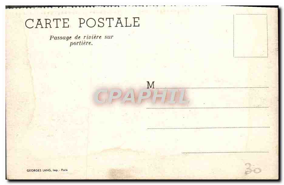 CPA Passage De Riviere Sur Portiere Militaria — Rückseite