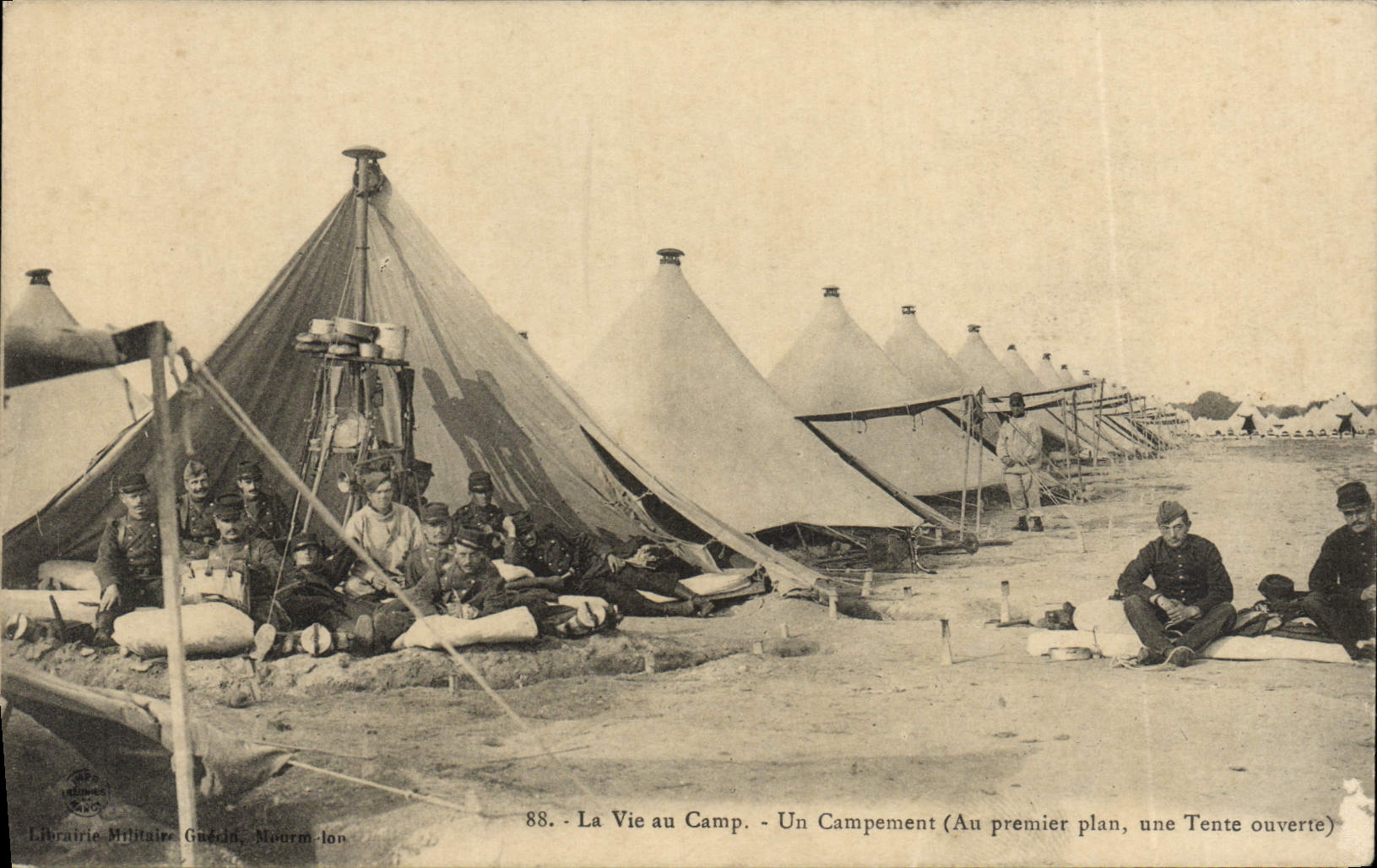 Camp militaire — Vie au camp — Librairie Militaire Guérin, Noorm-lon, n°88