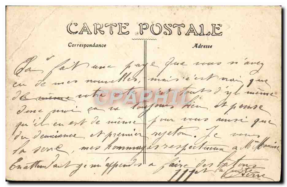 CPA Execution Du Pere Cent Guillotine Militaria  — Rückseite