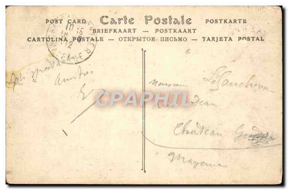 CPA Grandes Manoeuvres De L'Ouest Septembre 1912 Dejeuner des officiers pendant une grande halte d'infanterie Militaria  — Rückseite