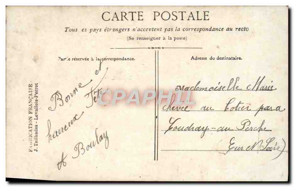 CPA Fantaisie Enfant Heureuse Fete — Rückseite