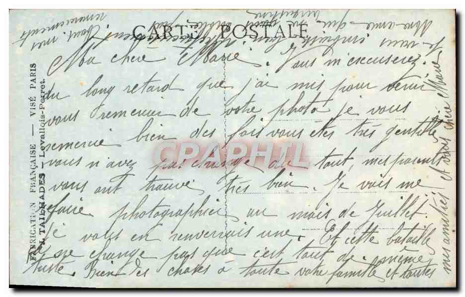 CPA Fantaisie Homme Soldat Militaria La Rentree Des Troupes Francaises — Rückseite