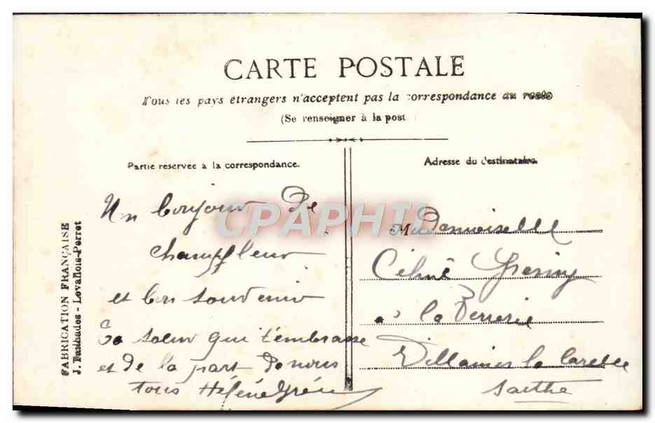 CPA Fantaisie Homme Soldat La Place Est Conquise Et Occupee — Verso