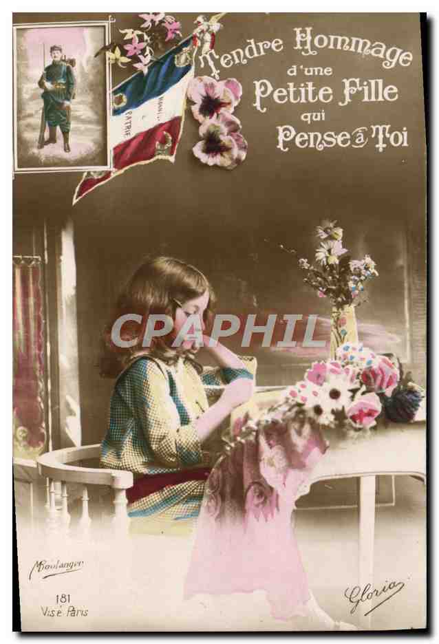 CPA Fantaisie Enfant Soldat Militaria