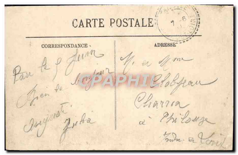 Pau — Vue sur la Chaîne des Pyrénées, prise du Square Saint-Martin — LL. — N° 188 — Rückseite