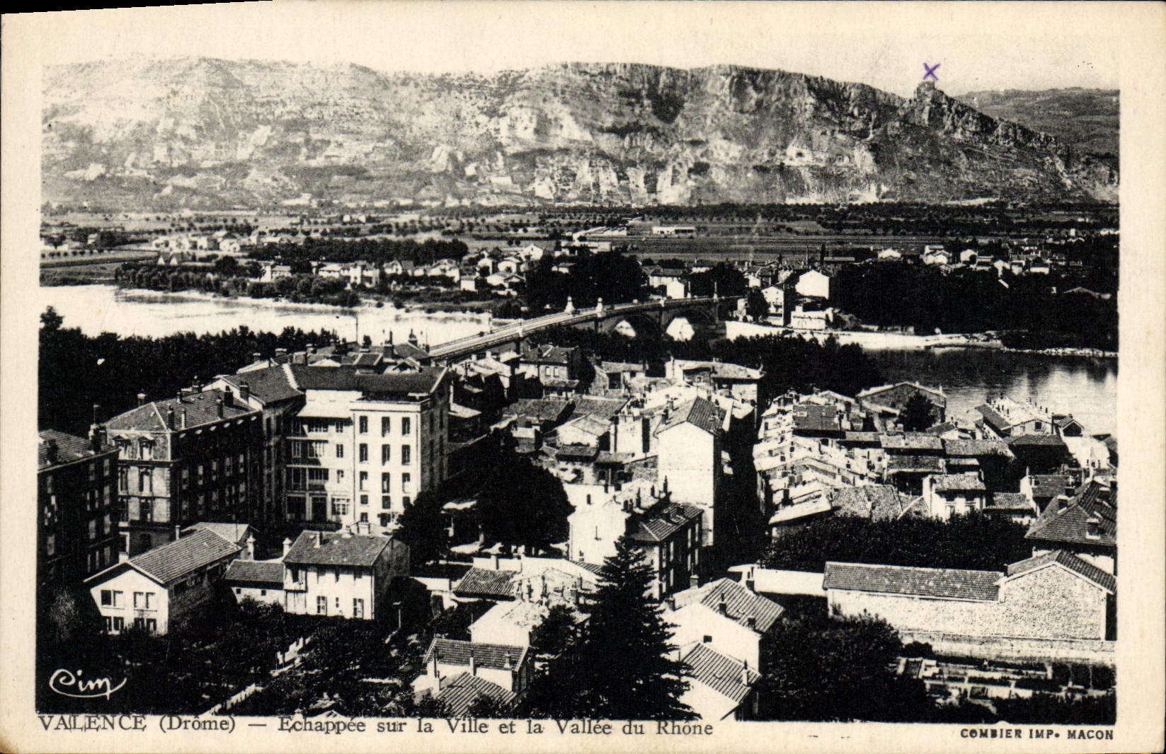 CPA Valence Echappee Sur la Ville et la Vallee du Rhone
