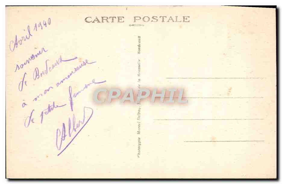 Bordeaux — Le Pont Transbordeur — M. D. — n° 56 — Reverso