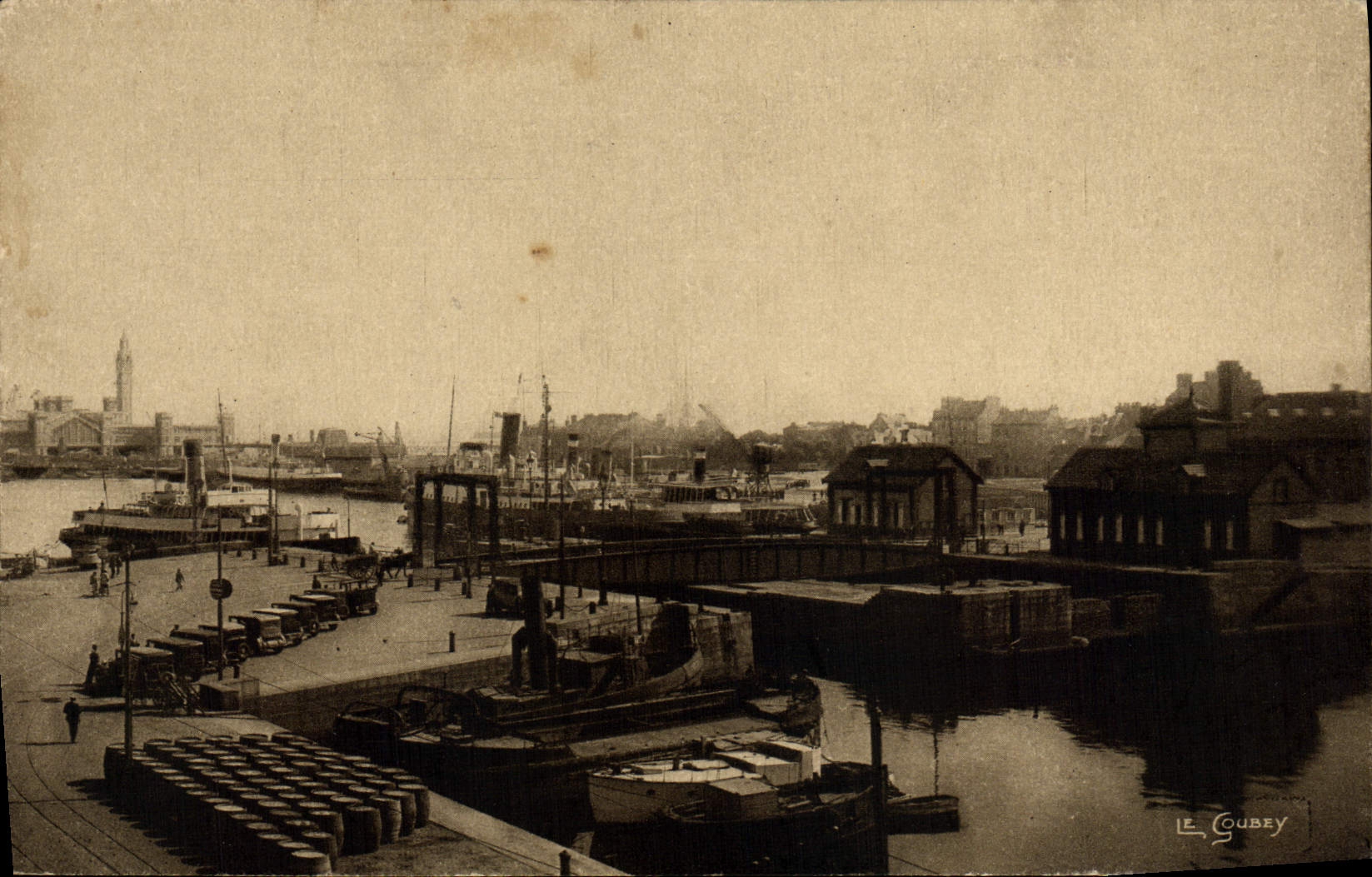 Cherbourg (Manche) - Quartier du Pont Tournant — La Nouvelle Gare Maritime — Éditeur Le Goubey