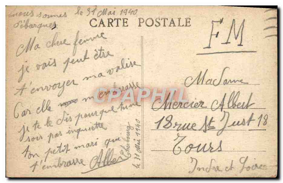 CPA Vernon Pecheers Pres du Pont du Fer peche — Rückseite