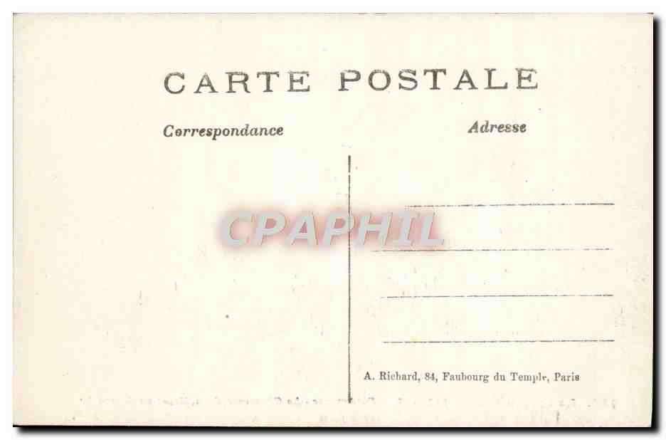 La Grande Guerre 1914-15 — En Argonne — La Cérémonie de la Messe un Dimanche — A. R. — Verso