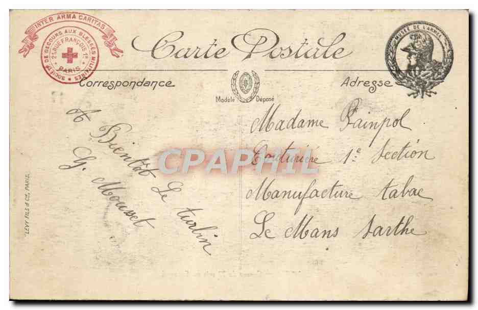 CPA Musee De L'Armee Campagne 1914 1915 Canons de 77 pris a l'ennemi Militaria  — Rückseite