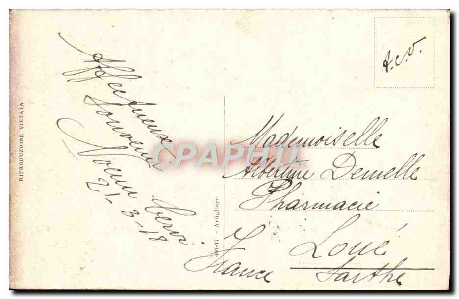 CPA Soldat Militaria Italia — Verso