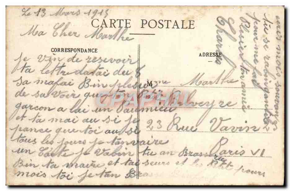 Bois-le-Prêtre - Maison Forestière et Fontaine du Père Hilarion — Guerre de 1914-15 — Rückseite