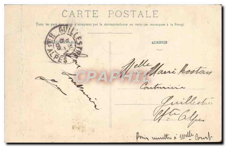 CPA Groupe de Soldats Francais et Italiens a la frontiere Militaria  — Rückseite