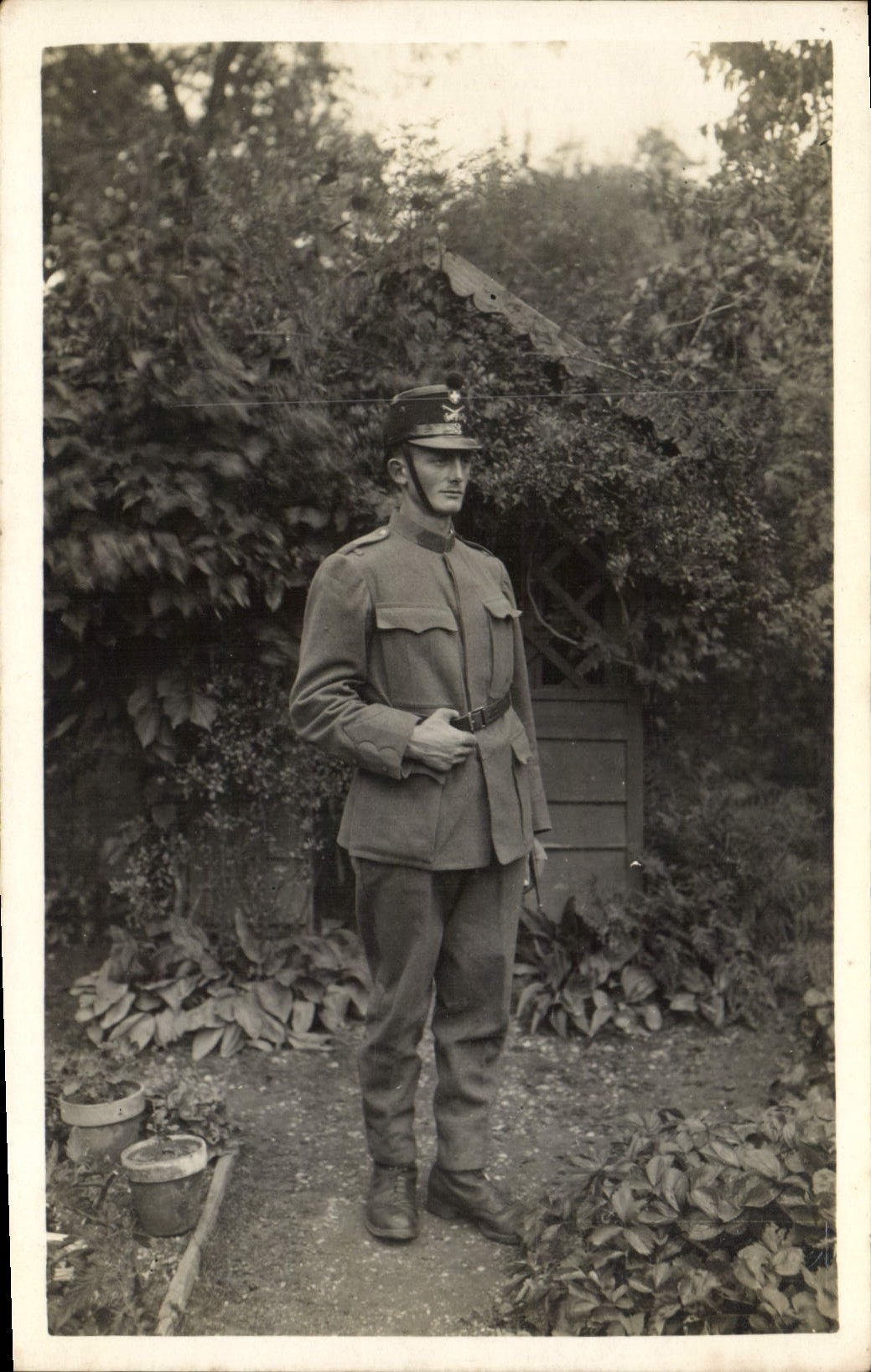 CARTE PHOTO Douanier Douanes Homme 