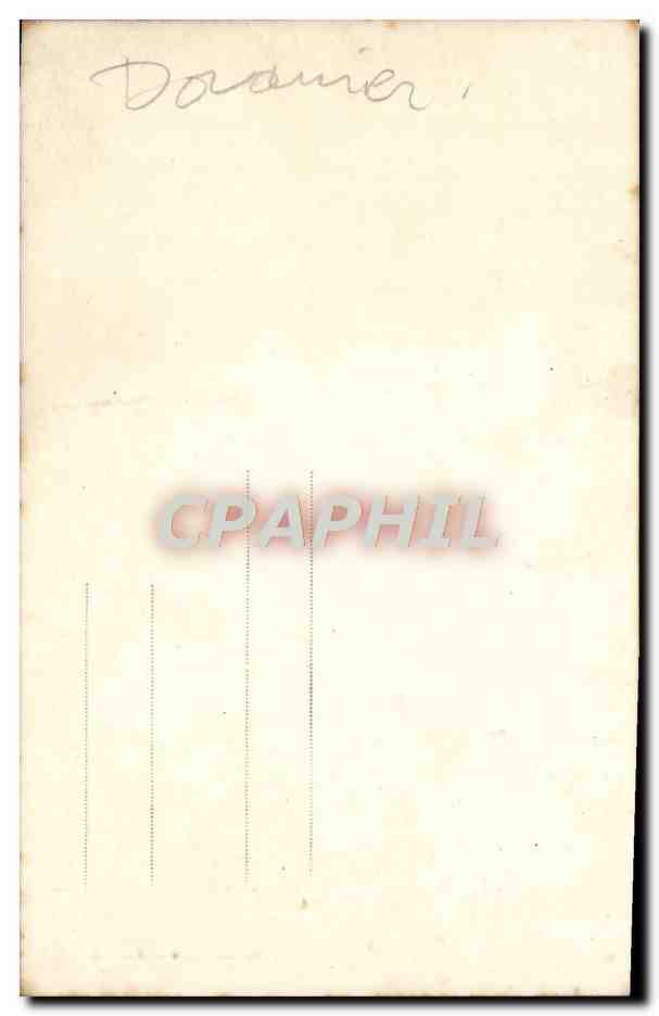 CARTE PHOTO Douanier Douanes Homme  — Verso