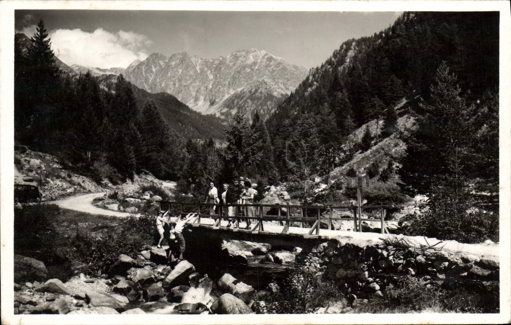 CPM Environs de St Martin Vesubie Pont Frontiere du Boreon