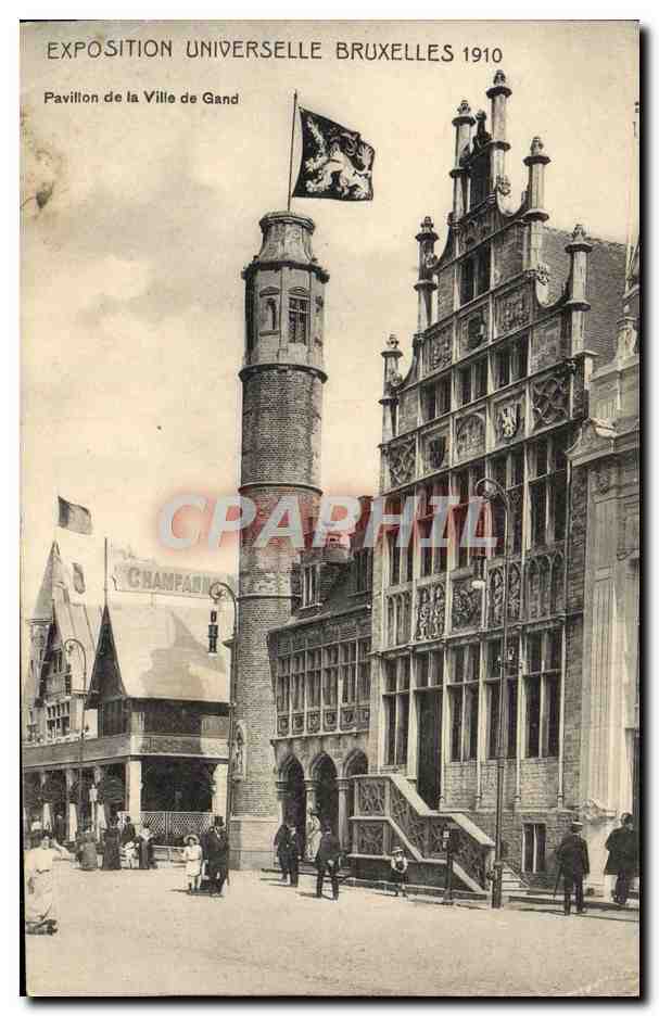 CPA Exposition Universelle Bruxelles 1910 Pavillon de la ville de Gand 