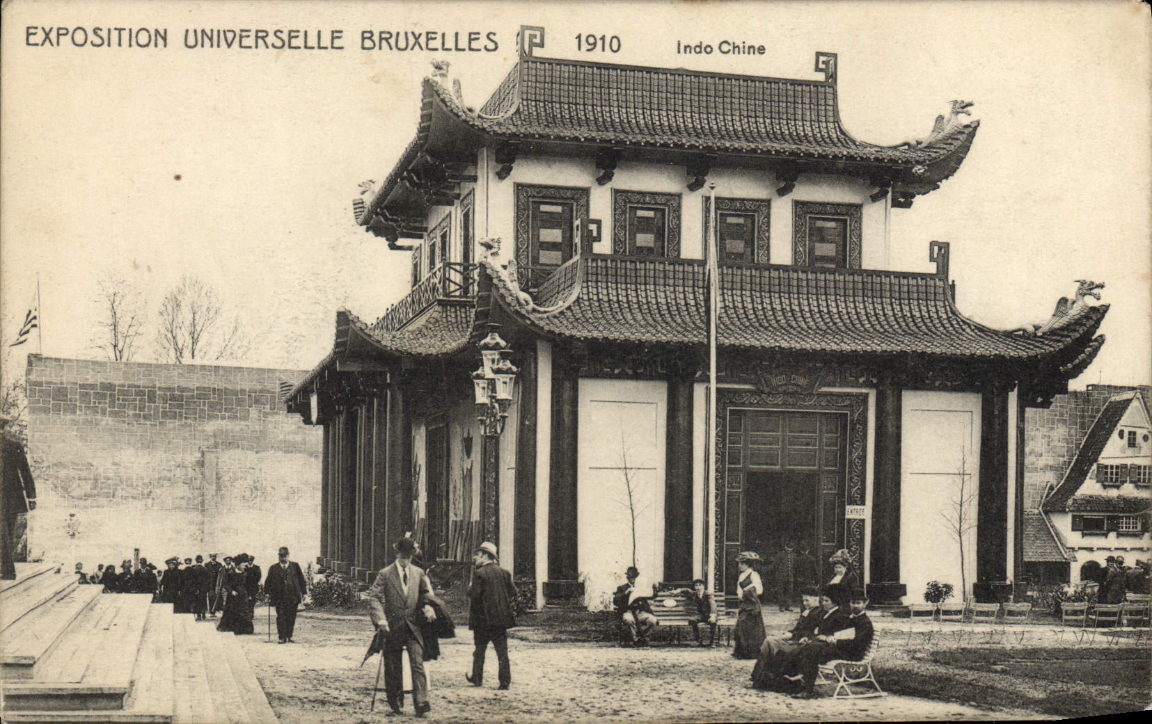 CPA Exposition Universelle Bruxelles 1910 Indo Chine 