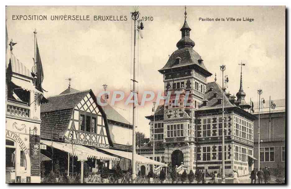 CPA Exposition Universelle Bruxelles 1910 Pavillon de la ville de Liege 