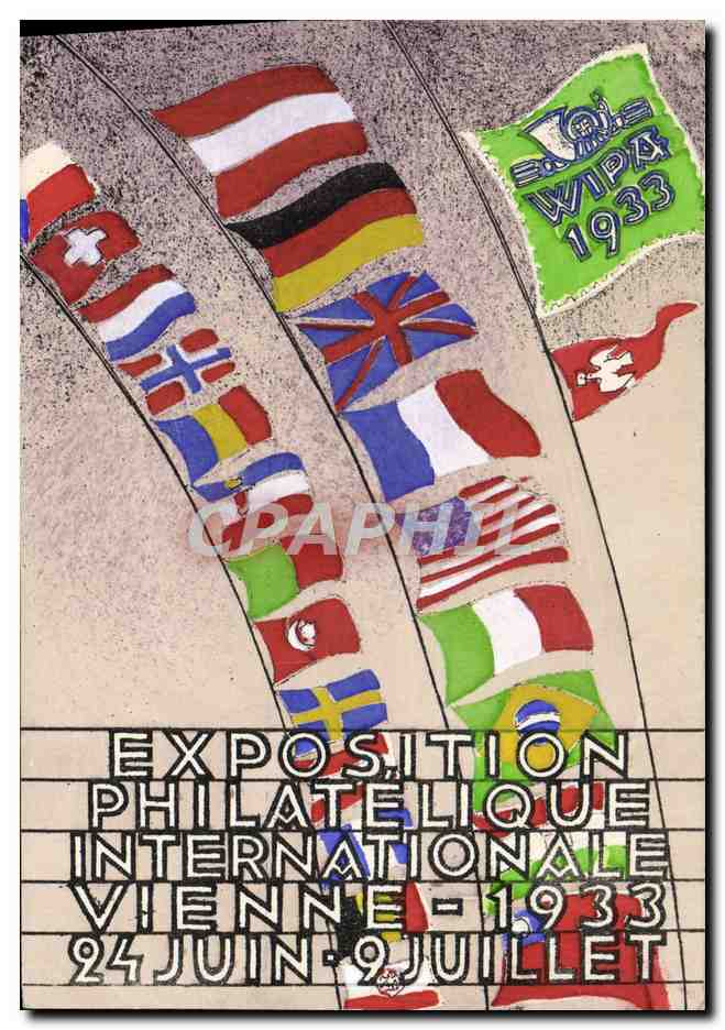 CPA Exposition philatelique Internationale Vienne 1933 24 juin 9 Juillet