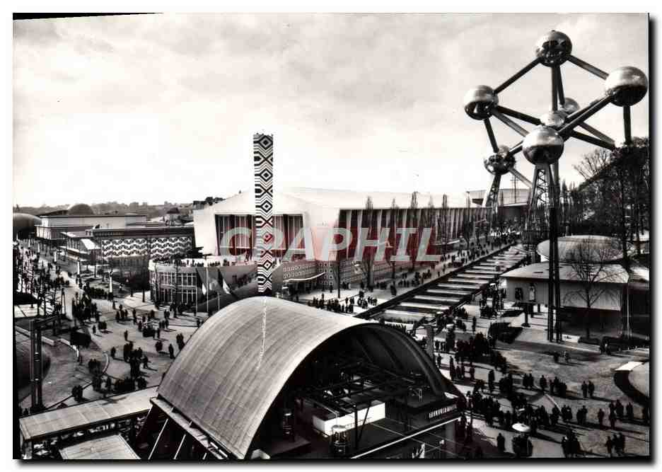 CPM Exposition Universelle Bruxelles 1958 Rond point de l'Etoile