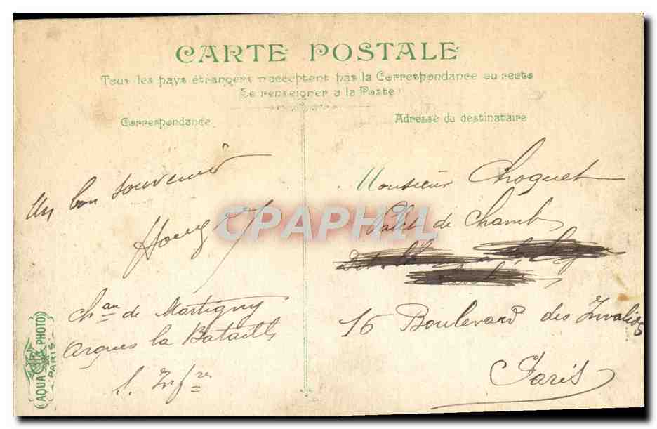 CPA Enfants au bain Enfants — Verso