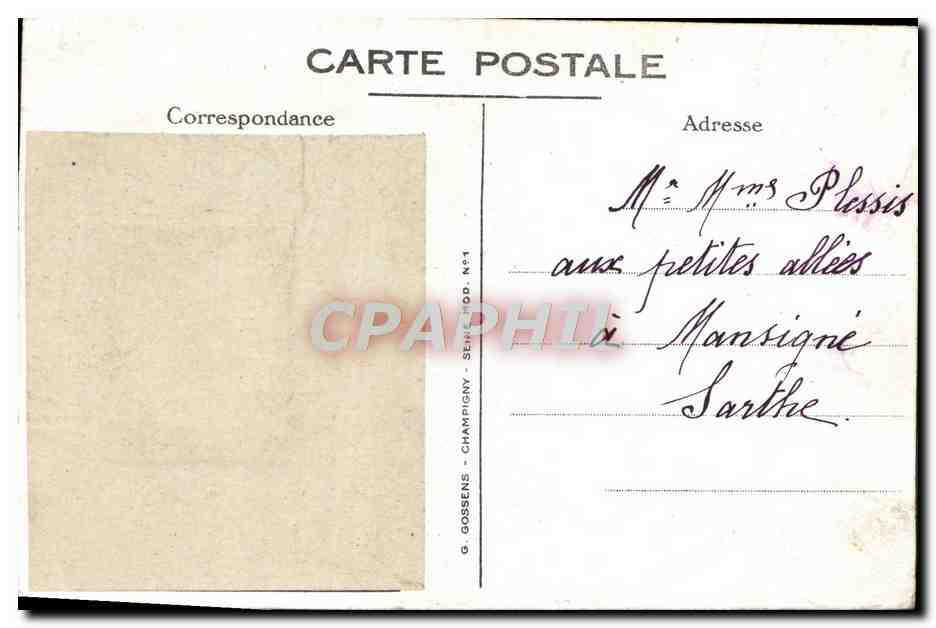 CPA Fantaisie Enfant  — Verso