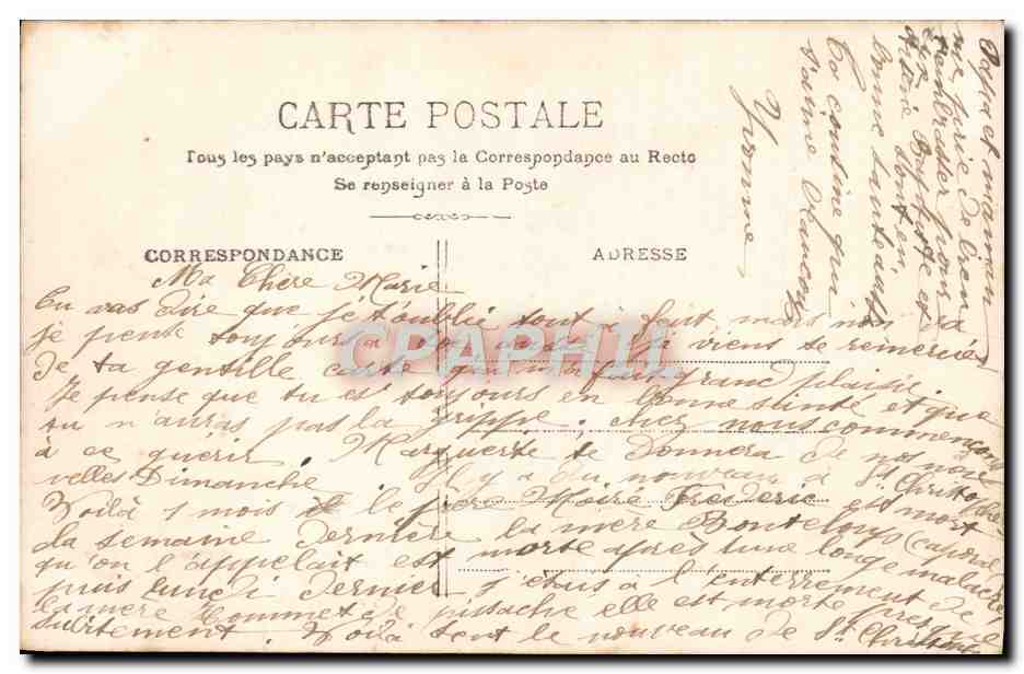 CPA Fantaisie Enfant — Rückseite